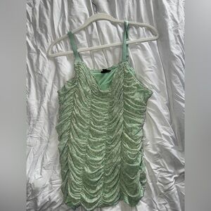 Torrid Light Green Ruched Camisole